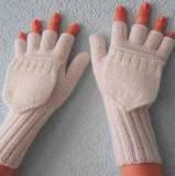 Варежки-перчатки без пальцев