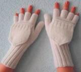 Варежки-перчатки без пальцев